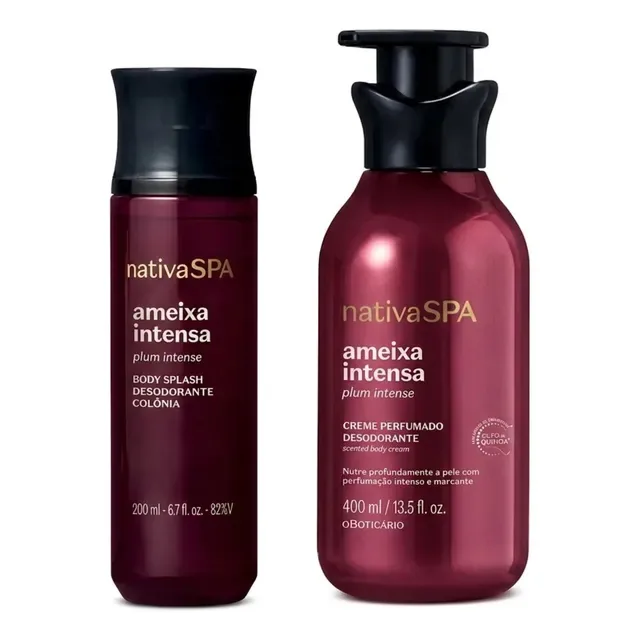 Combo Nativa Spa Ameixa Intensa: Body Splash Desodorante Col