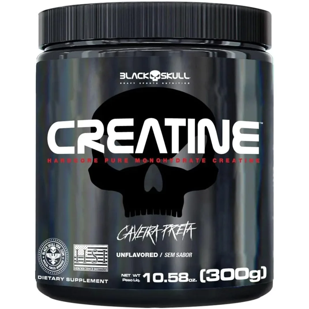 Creatine - Creatina Monohidratada - 300g - Black Skull