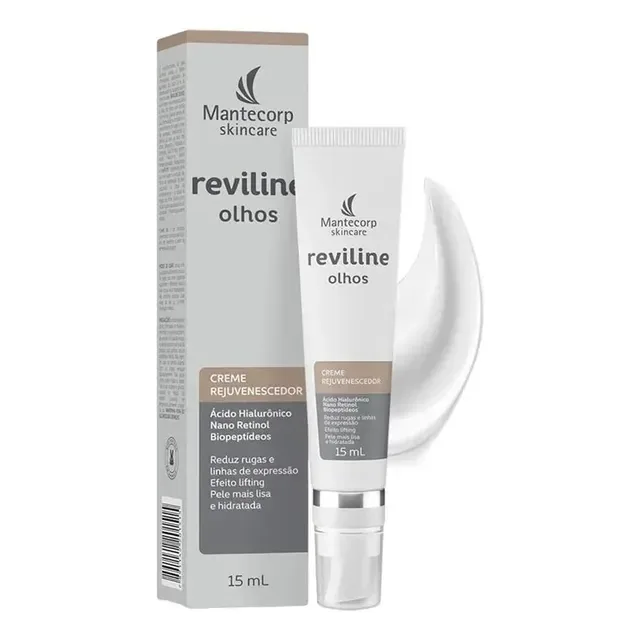 Creme Reviline Olhos Mantecorp dia noite para todos os tipos de pele de 15g