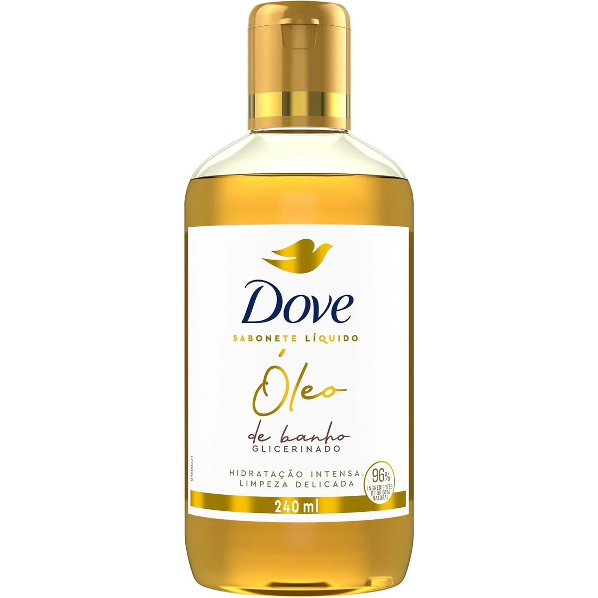 Dove Óleo de Banho Hidratação Intensa e Limpeza Delicada, Glicerinado com 96% Ingredientes de Origem Natural...