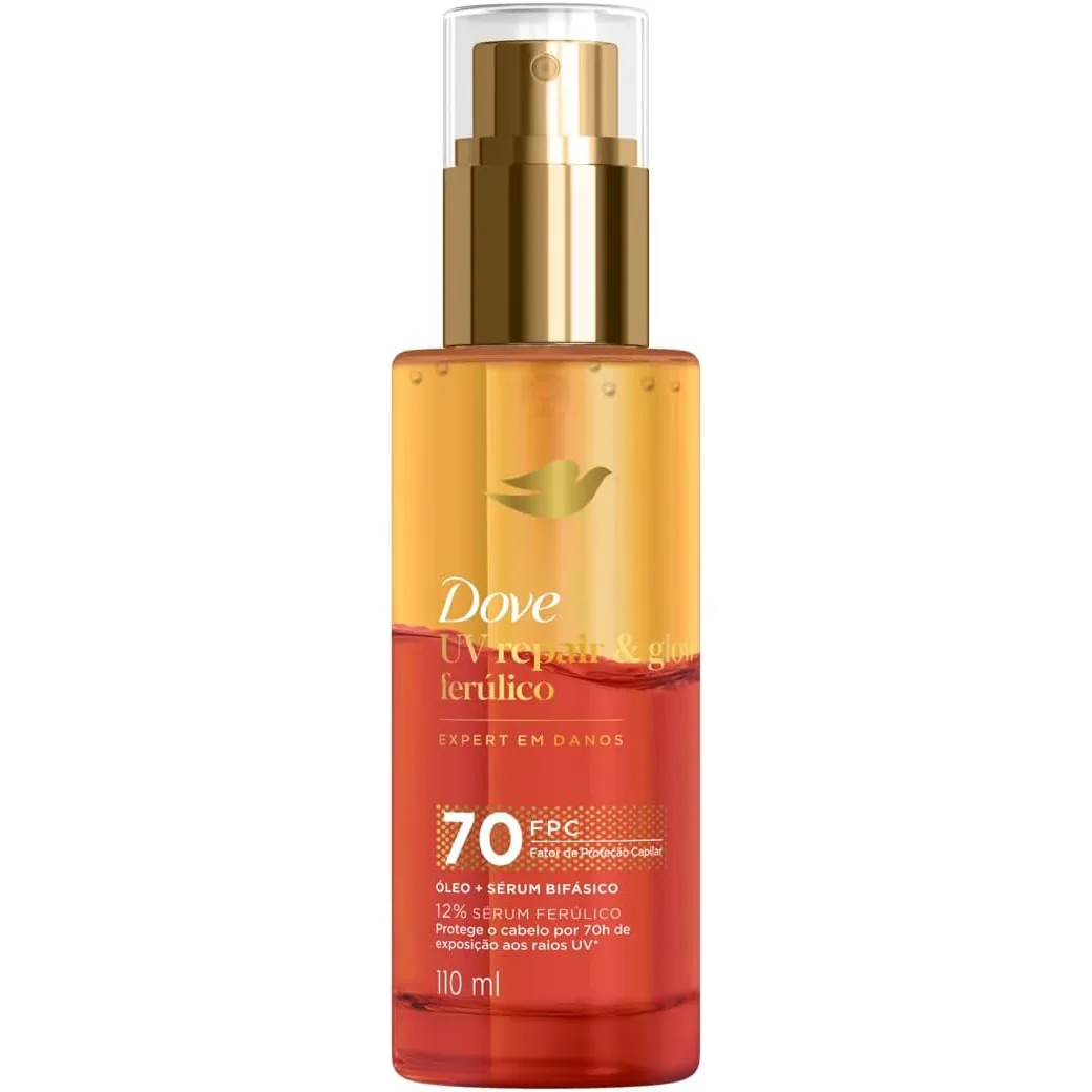 Dove Óleo e Sérum Bifásico UV Repair & Glow + Ferúlico 110ml