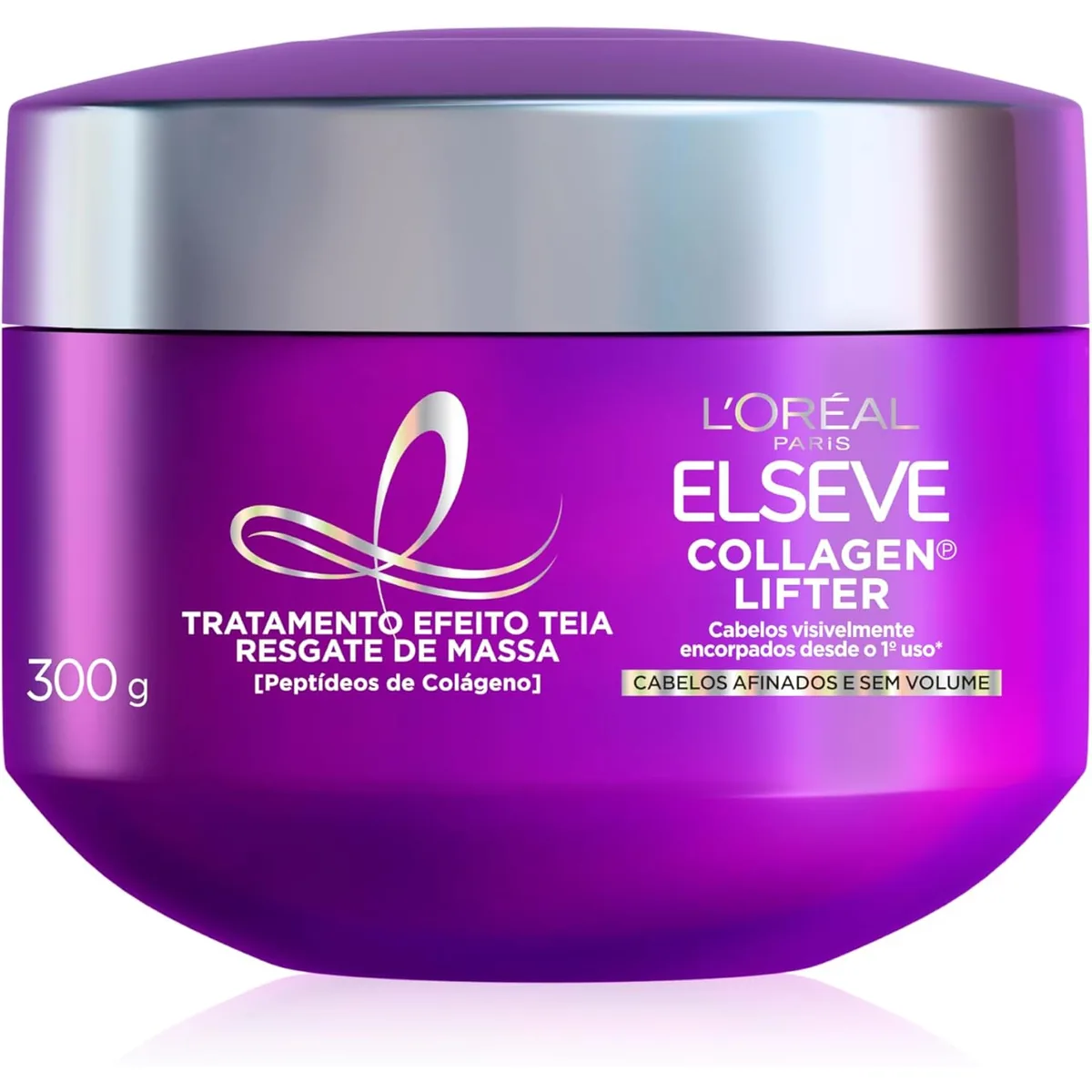 Elseve Collagen Lifter Máscara de Tratamento Condicionante Efeito Teia Para Resgate de Massa com Peptídeos de...
