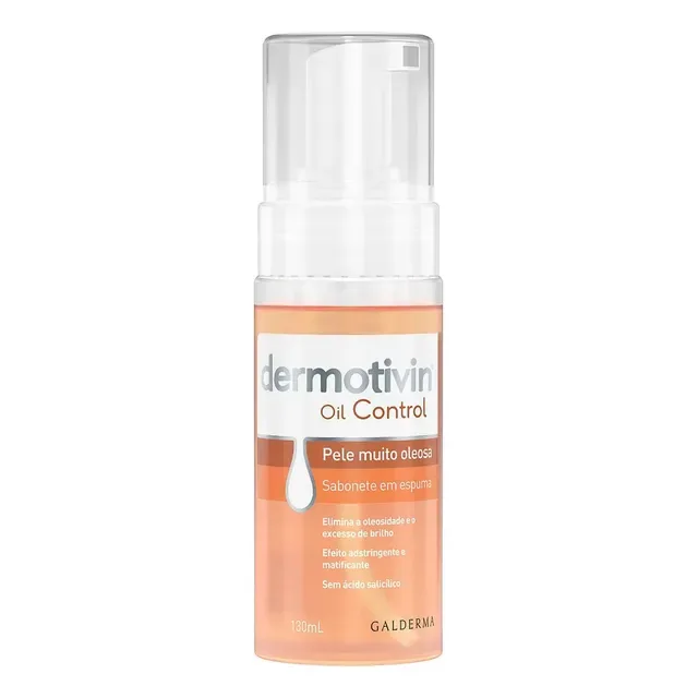 Espuma De Limpeza Facial Pele Oleosa Dermotivin Oil Control 130mL