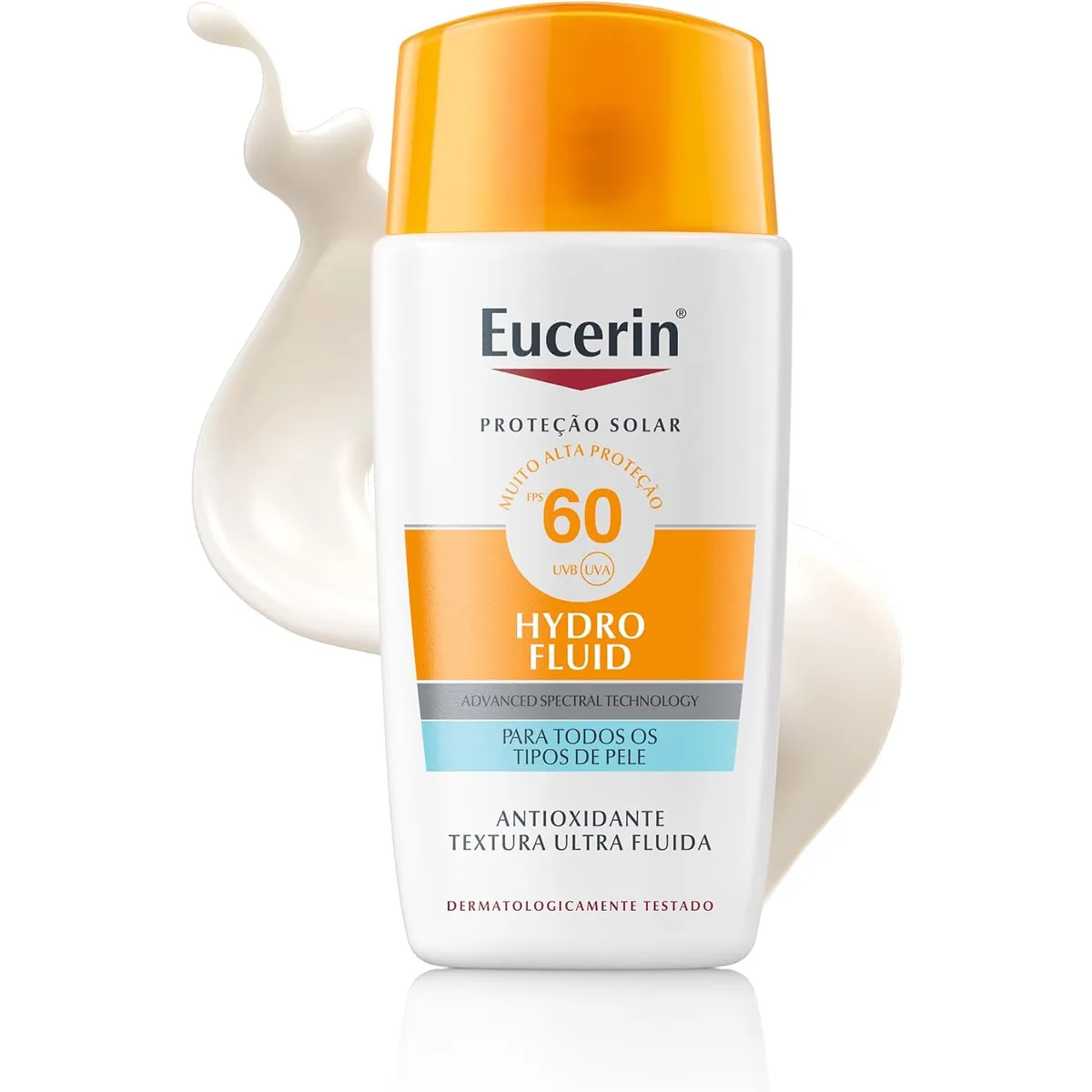 EUCERIN Protetor Solar Facial Ultra Fluido FPS 60 50ml, Hydro Fluid, Antioleosidade, Antioxidante, Rosto,...