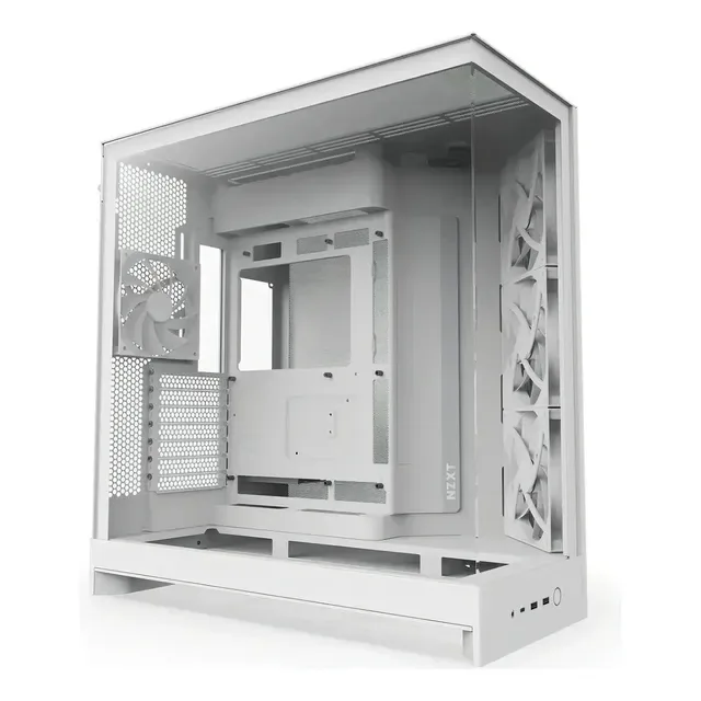 Gabinete Nzxt H9 Flow Branco Com 4 Fans