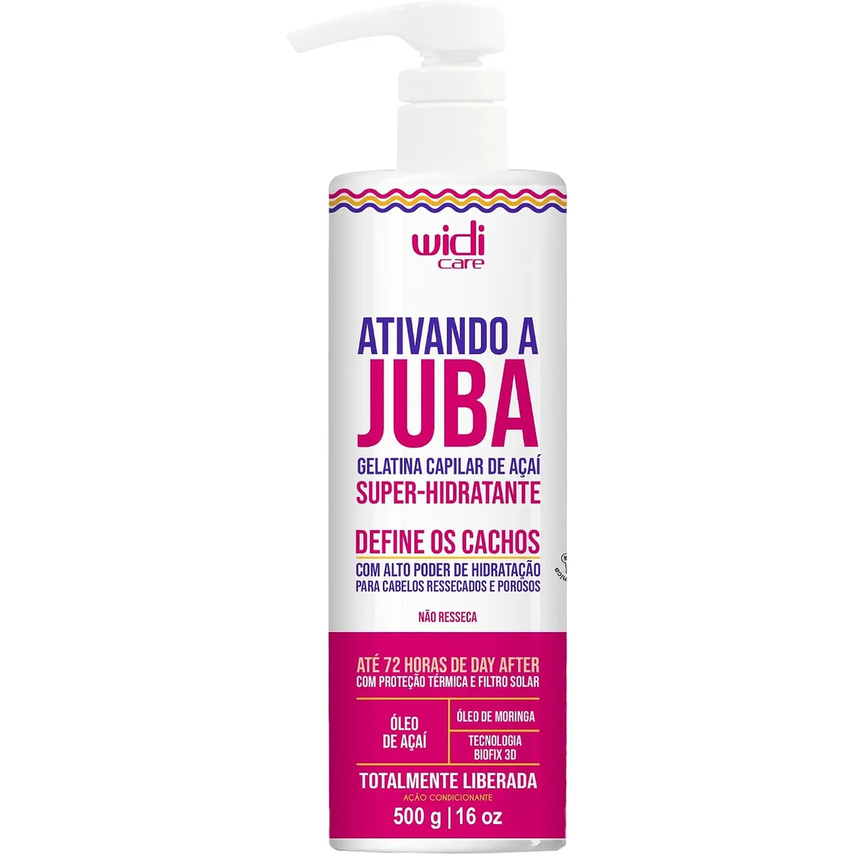 Gelatina Super Hidratante Widi Care Ativando a Juba - 500g