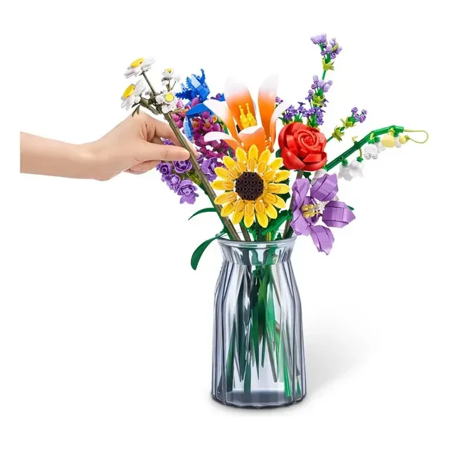 Max Premium, Blocos Para Montar, Flowers 204 Flowers