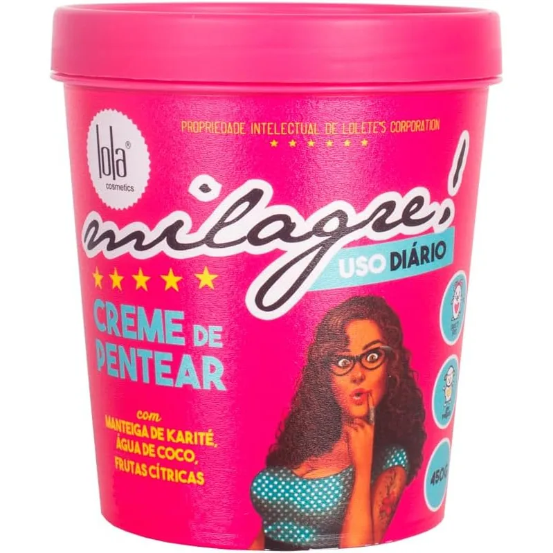 Milagre Creme para Pentear 450g , Lola Cosmetics