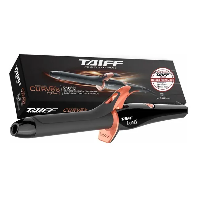 Modelador de cachos de barril Taiff Curves 2.5cm de diâmetro