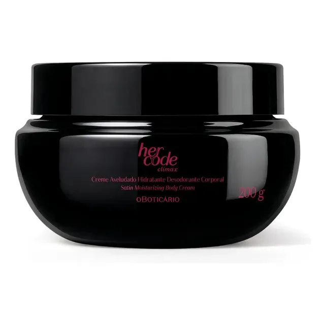 O Boticário Her Code Clímax Creme Hidratante Corporal 200g
