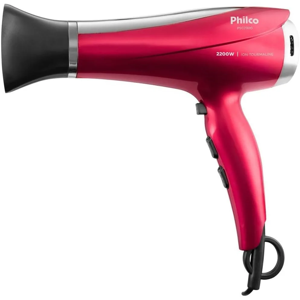 Philco Secador de Cabelos Bivolt 2200W PSC2300 Motor DC Bivolt