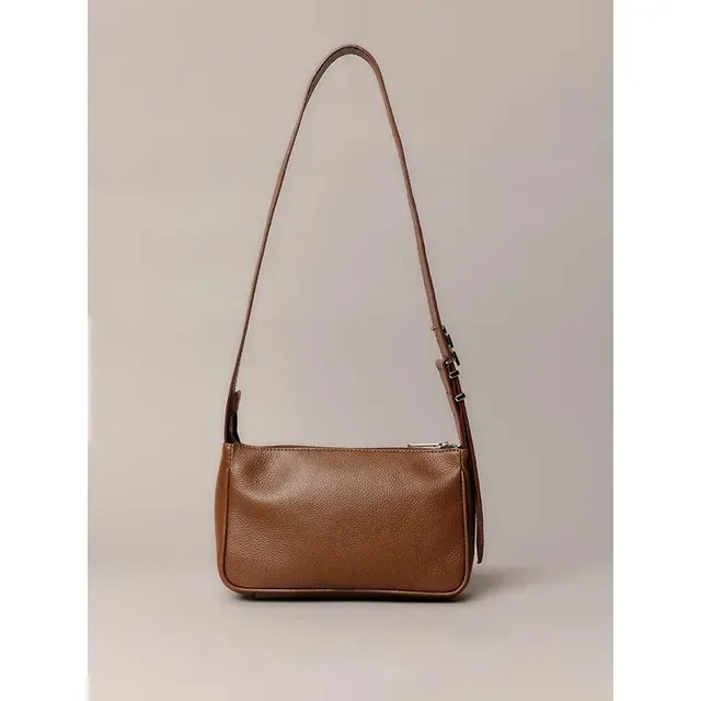 Shoulder Bag Ckj Fivela Ck Marrom Lisa Níquel