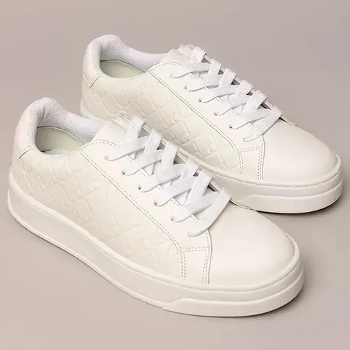 Tênis Calvin Klein Feminino Queima Full Aop Branco Liso 38
